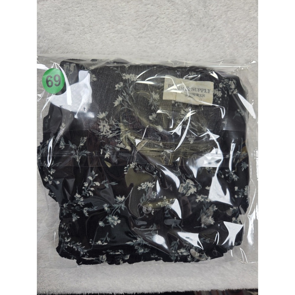 Denim & Supply Ralph Lauren Floral Dress Womens Medium Boho Peasant Rayon Blend - Picture 9 of 9